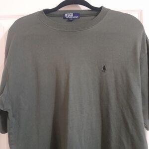 Polo by Ralph Lauren Men's  Short Sleeve Tee labeled xxl but closer to xl imo.